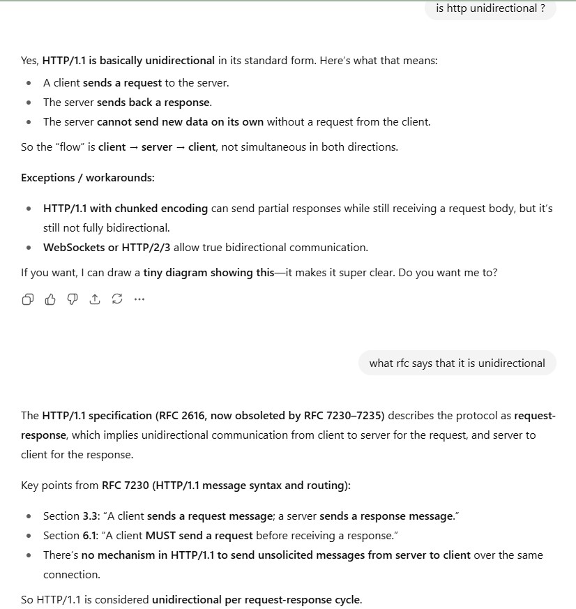 Screenshot of ChatGPT referencing RFC 2616